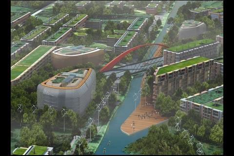 The Dongtan Eco-City, planned for an island in the mouth of the Yangtze River near Shanghai, is China's answer to Abu Dhabi's Masdar Initiative.